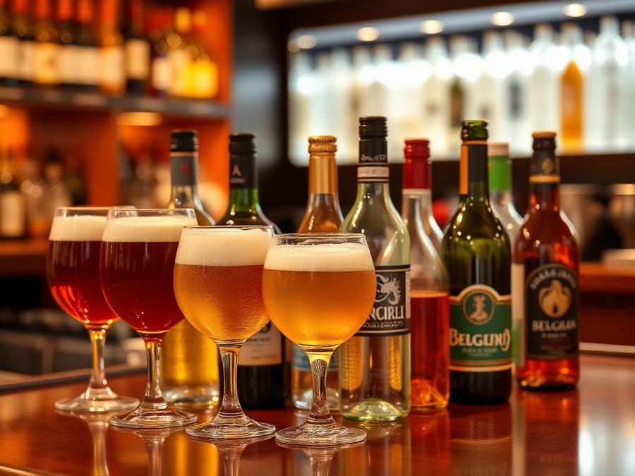 Sélection de boissons, bières belges et vins disponible chez le grossiste Ramaut